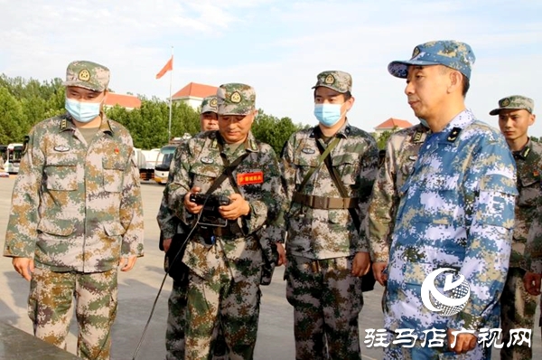 省軍區(qū)考評組到驛城區(qū)檢查民兵綜合建設(shè)工作